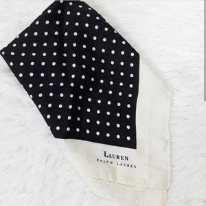 Lauren Ralph Lauren Polka dot silk scarf